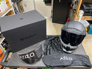 RUROC ATLAS 4.0 CARBON FIBER MOTORCYCLE HELMET - JORMUNGANDR- L/XL